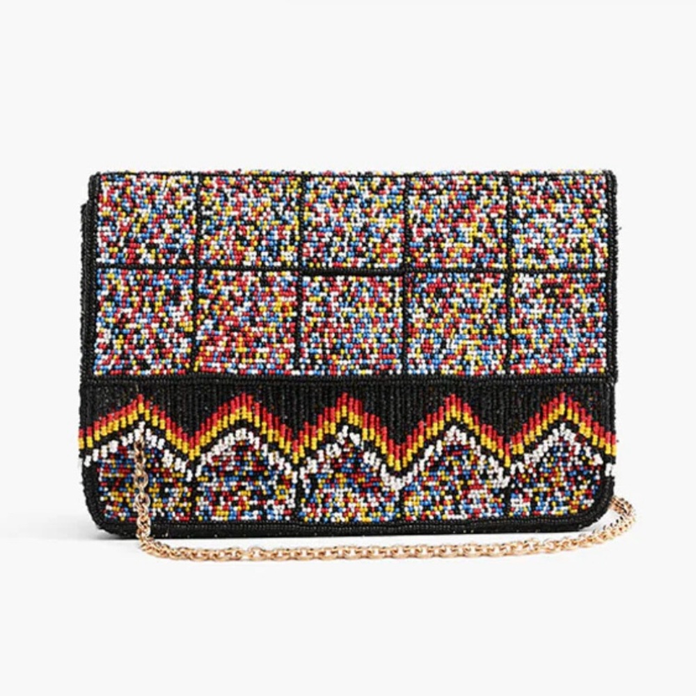 Confetti fringed crossbody bag